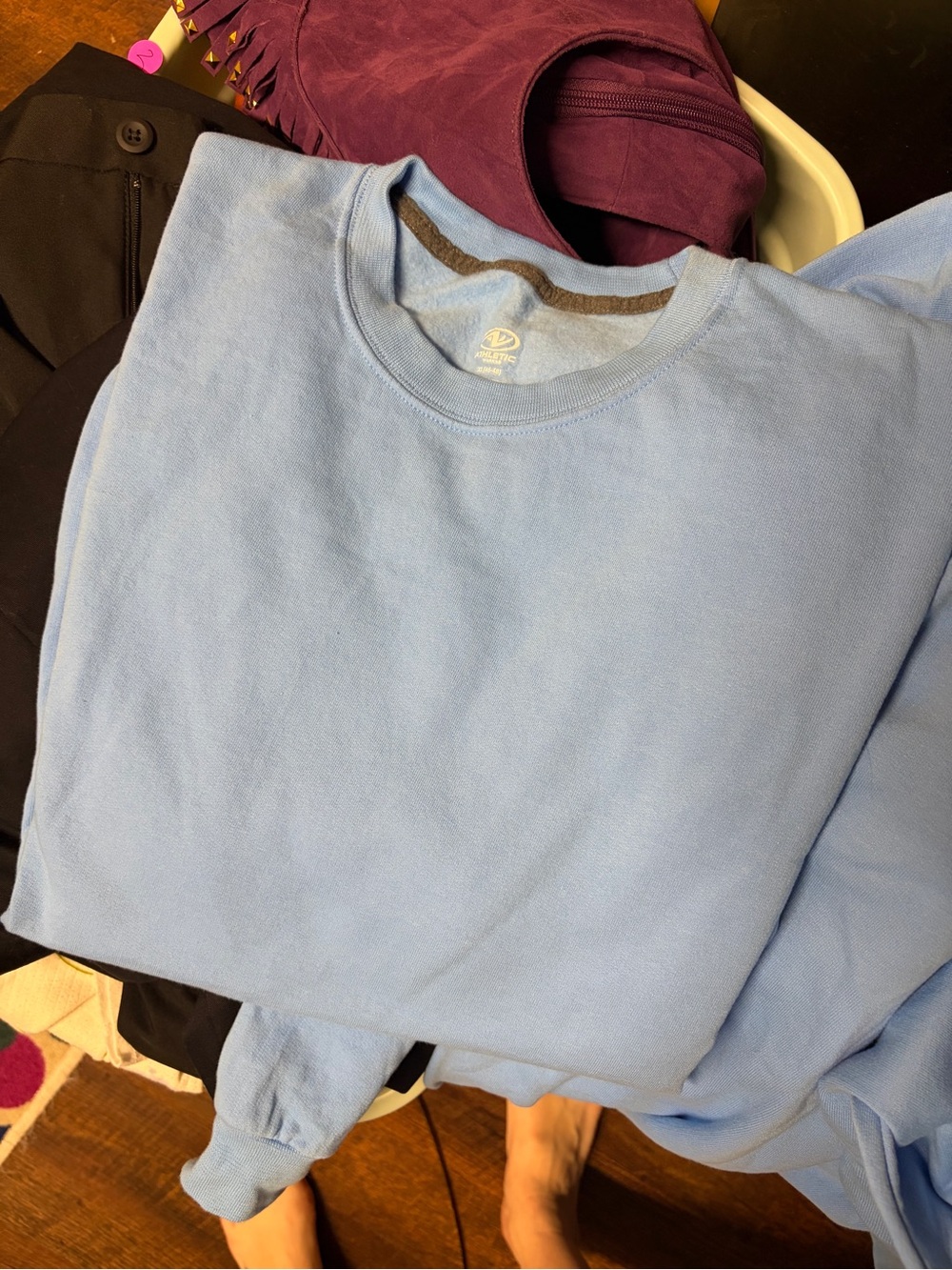 Bundle - 3 Athletic Works Light Blue Crewneck Sweatshirts in size XL EUC - Picture 7 of 7